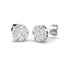 Cluster Diamond Earrings 0.50ct G/SI Quality in 18k White Gold
