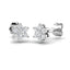 Daisy Diamond Cluster Earrings 0.25ct G/SI in 18k White Gold