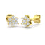 Daisy Diamond Cluster Earrings 0.25ct G/SI in 18k Yellow Gold - All Diamond