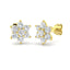 Daisy Diamond Cluster Earrings 1.00ct G/SI in 18k Yellow Gold