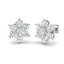 Daisy Diamond Cluster Earrings 3.00ct G/SI in 18k White Gold - All Diamond