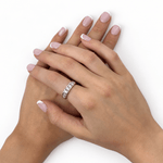 Diamond Channel Half Eternity Ring 1.50ct G/SI in Platinum 5.2mm - All Diamond