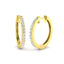 Diamond Claw Set Hoop Earrings 0.50ct G/SI Quality 9k Yellow Gold - All Diamond
