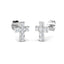 Diamond Cross Earrings 0.35ct G/SI Quality in 9k White Gold