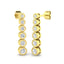 Diamond Drop Earrings 0.80ct G/SI Quality in 18k Yellow Gold 4.3mm - All Diamond