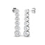Diamond Drop Earrings 1.20ct G/SI Quality in 18k White Gold 4.8mm