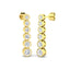 Diamond Drop Earrings 1.20ct G/SI Quality in 18k Yellow Gold 4.8mm