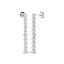 Diamond Drop Earrings 1.25ct G/SI Quality in 18k White Gold 3.0mm - All Diamond