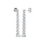 Diamond Drop Earrings 1.50ct G/SI Quality in 18k White Gold 3.5mm - All Diamond