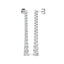 Diamond Drop Earrings 2.30ct G/SI Quality in 18k White Gold 3.9mm