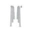Diamond Drop Earrings 5.50ct G/SI Quality in 18k White Gold 9.0mm