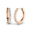 Diamond Huggie Hoop Earrings 0.20ct G/SI Quality in 18k Rose Gold