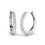 Diamond Huggie Hoop Earrings 0.20ct G/SI Quality in 18k White Gold