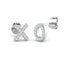 Diamond Naughts and Crosses Earrings 0.10ct G/SI in 9k White Gold
