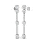 Diamond Rub Over Drop Earrings 1.60ct G/SI Quality 18k White Gold - All Diamond