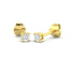Diamond Stud Earrings 0.20ct Premium Quality in 18k Yellow Gold - All Diamond