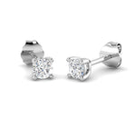 Diamond Stud Earrings 0.30ct G/SI Quality in 18k White Gold - All Diamond