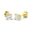 Diamond Stud Earrings 0.75ct Premium Quality in 18K Yellow Gold
