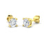 Diamond Stud Earrings 1.00ct Premium Quality in 18k Yellow Gold - All Diamond