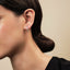 Fancy Diamond Grain Set Hoop Earrings 0.25ct G/SI 18k White Gold - All Diamond