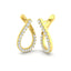 Fancy Diamond Hoop Earrings 0.50ct G/SI Quality in 18k Yellow Gold - All Diamond