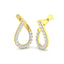 Fancy Diamond Hoop Earrings 1.00ct G/SI Quality in 18k Yellow Gold