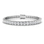 Fancy Set Diamond Tennis Bracelet 10.00ct G/SI in 18k White Gold - All Diamond