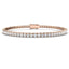 Fancy Set Diamond Tennis Bracelet 4.00ct G/SI in 18k Rose Gold - All Diamond