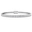 Fancy Set Diamond Tennis Bracelet 4.00ct G/SI in 9k White Gold