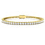 Fancy Set Diamond Tennis Bracelet 5.00ct G/SI in 9k Yellow Gold - All Diamond