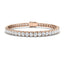 Fancy Set Diamond Tennis Bracelet 6.00ct G/SI in 18k Rose Gold