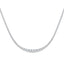 Graduated Diamond Tennis Necklace 14.00ct G/SI Quality 18k White Gold