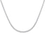 Half Set Diamond Tennis Necklace 2.40ct G/SI Quality 18k White Gold - All Diamond