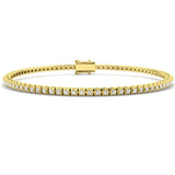 Illusion Diamond Tennis Bracelet 1.00ct G/SI in 18k Yellow Gold - All Diamond