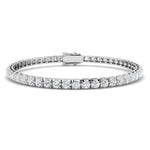 Illusion Diamond Tennis Bracelet 3.00ct G/SI in 18k White Gold - All Diamond