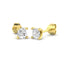 Modern Diamond Stud Earrings 0.60ct G/SI Quality in 18k Yellow Gold