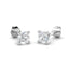 Modern Diamond Stud Earrings 1.00ct G/SI Quality in 18k White Gold - All Diamond