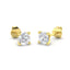 Modern Diamond Stud Earrings 1.00ct G/SI Quality in 18k Yellow Gold
