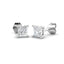 Princess Diamond Stud Earrings 1.50ct G/SI Quality in 18k White Gold