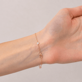 Round Diamond Chain Bracelet 0.75ct G/SI in 18k Yellow Gold - All Diamond