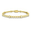 Rub Over Diamond Tennis Bracelet 1.50ct G/SI in 18k Yellow Gold