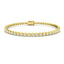 Rub Over Diamond Tennis Bracelet 2.00ct G/SI in 18k Yellow Gold
