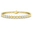 Rub Over Diamond Tennis Bracelet 5.00ct G/SI in 18k Yellow Gold