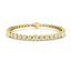 Rub Over Diamond Tennis Bracelet 5.15ct G/SI in 18k Yellow Gold - All Diamond