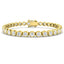 Rub Over Diamond Tennis Bracelet 6.00ct G/SI in 18k Yellow Gold - All Diamond