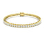 Semi Bezel Diamond Tennis Bracelet 2.15ct G/SI in 18k Yellow Gold