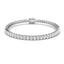 Semi Bezel Diamond Tennis Bracelet 3.30ct G/SI in 18k White Gold