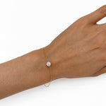 Solitaire Diamond Bracelet 0.50ct G/SI Quality in 18k Yellow Gold - All Diamond