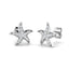Starfish Diamond Earrings 0.18ct G/SI Quality 18k White Gold 9.3mm - All Diamond