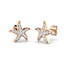 Starfish Diamond Earrings 0.18ct G/SI Quality 9k Rose Gold 9.3mm